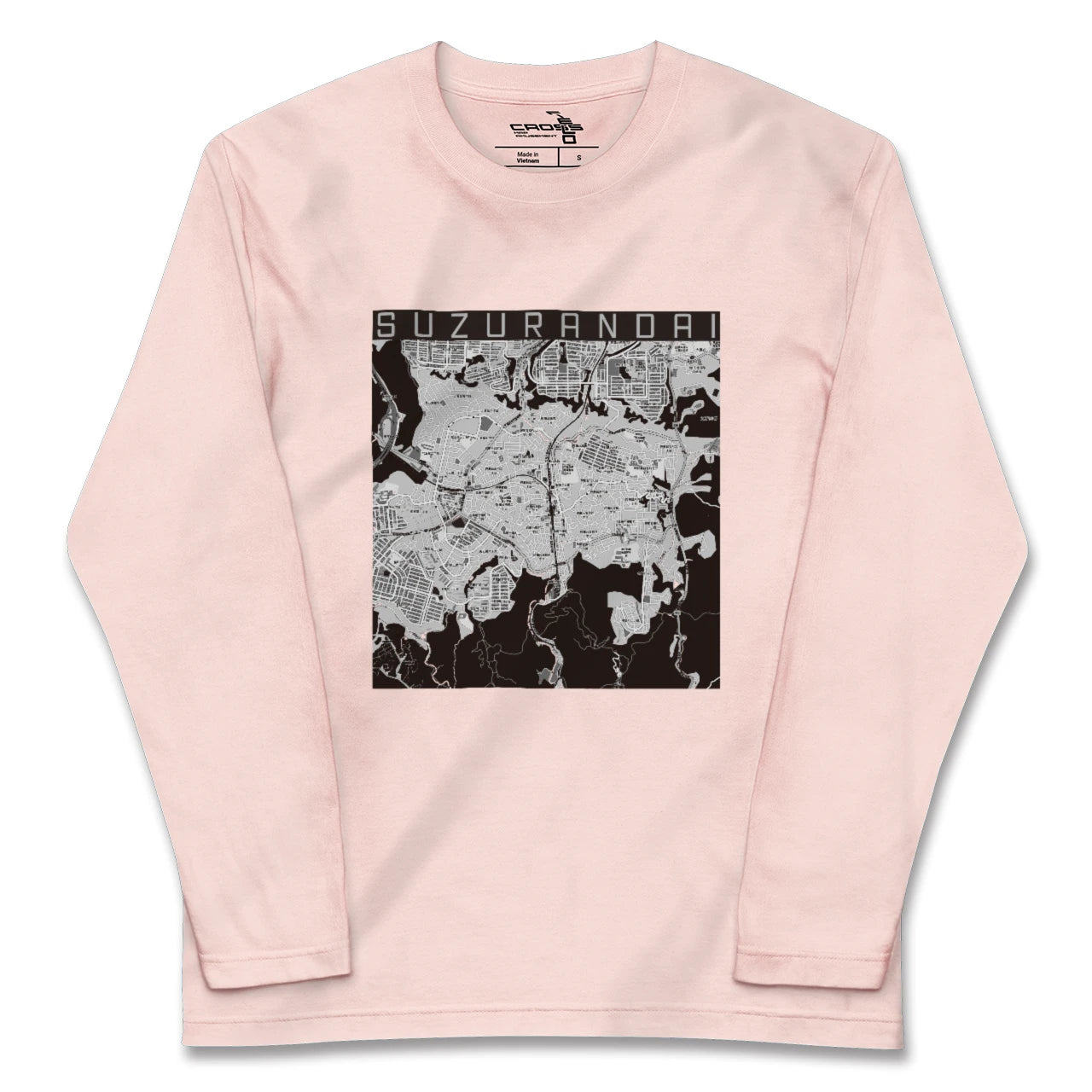 【鈴蘭台(兵庫県)】地図柄ロングスリーブTシャツ