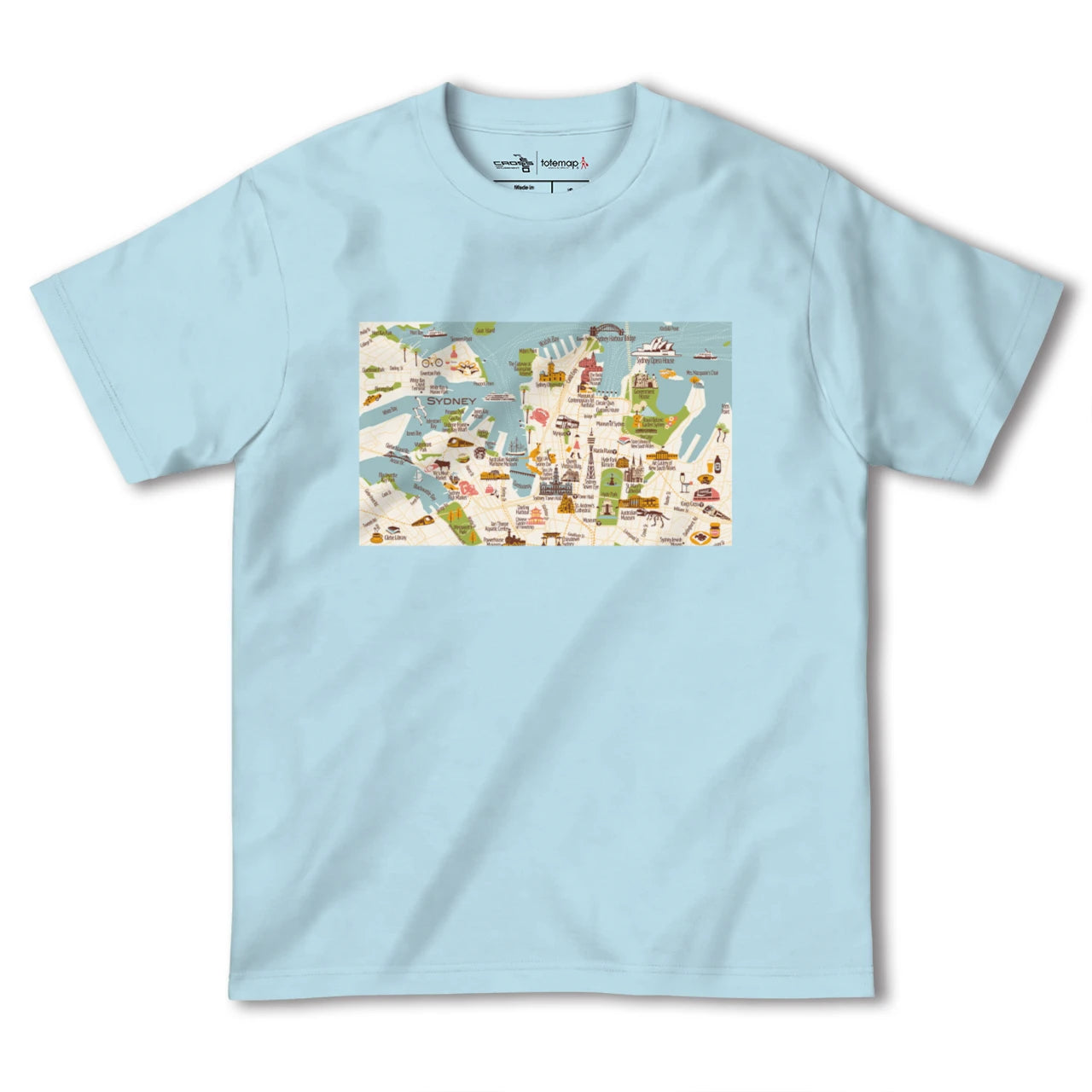 【シドニー(オーストラリア)】イラストマップTシャツ