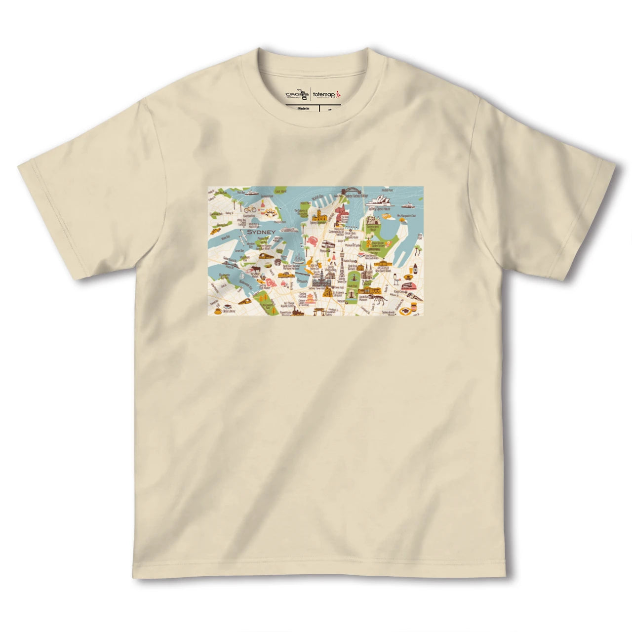 【シドニー(オーストラリア)】イラストマップTシャツ
