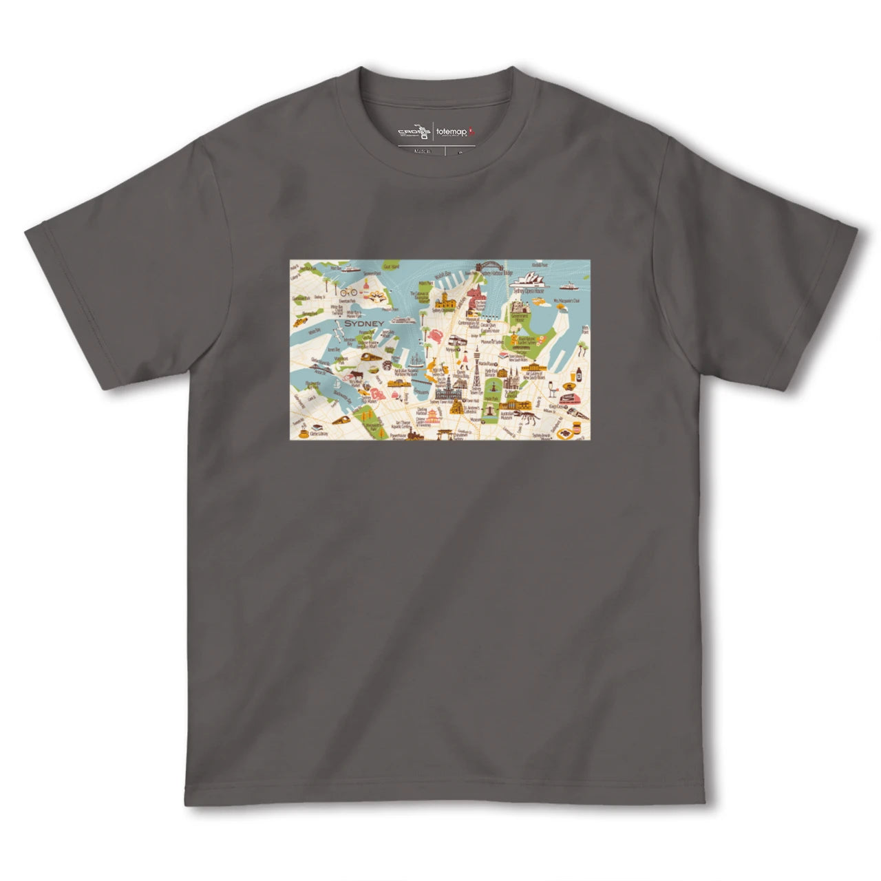 【シドニー(オーストラリア)】イラストマップTシャツ