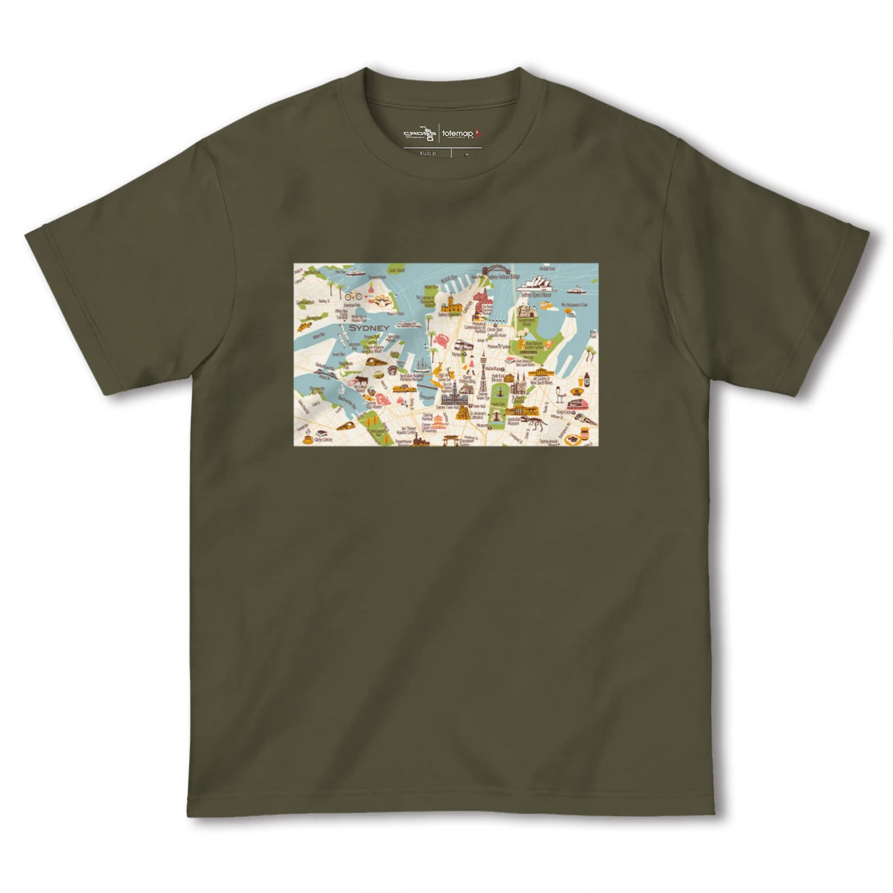 【シドニー(オーストラリア)】イラストマップTシャツ