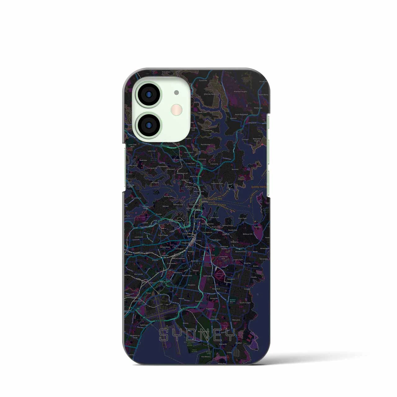 【シドニー(オーストラリア)】地図柄iPhoneケース(バックカバータイプ)