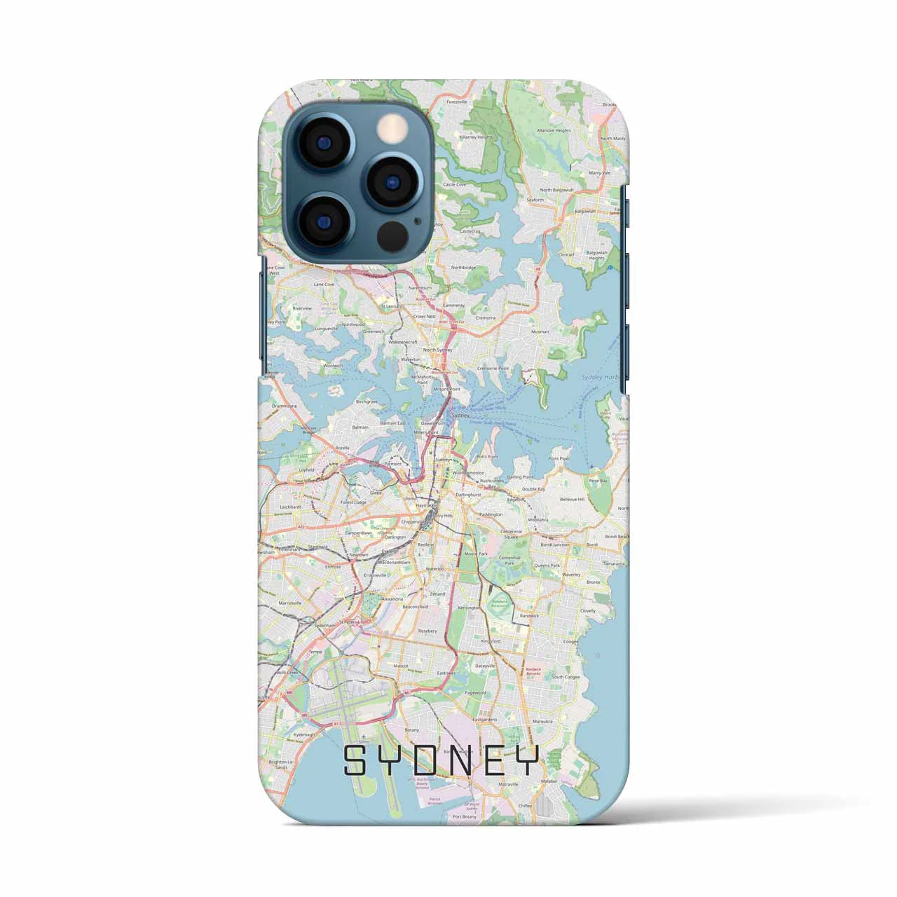 【シドニー(オーストラリア)】地図柄iPhoneケース(バックカバータイプ)