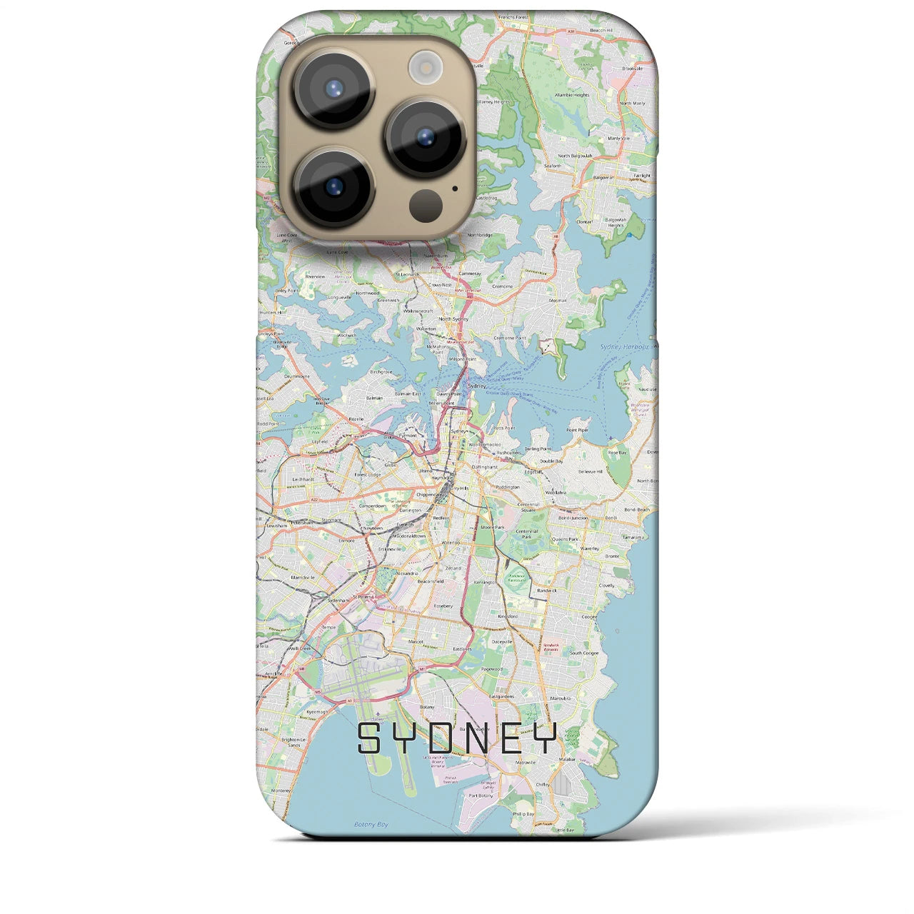 【シドニー(オーストラリア)】地図柄iPhoneケース(バックカバータイプ)