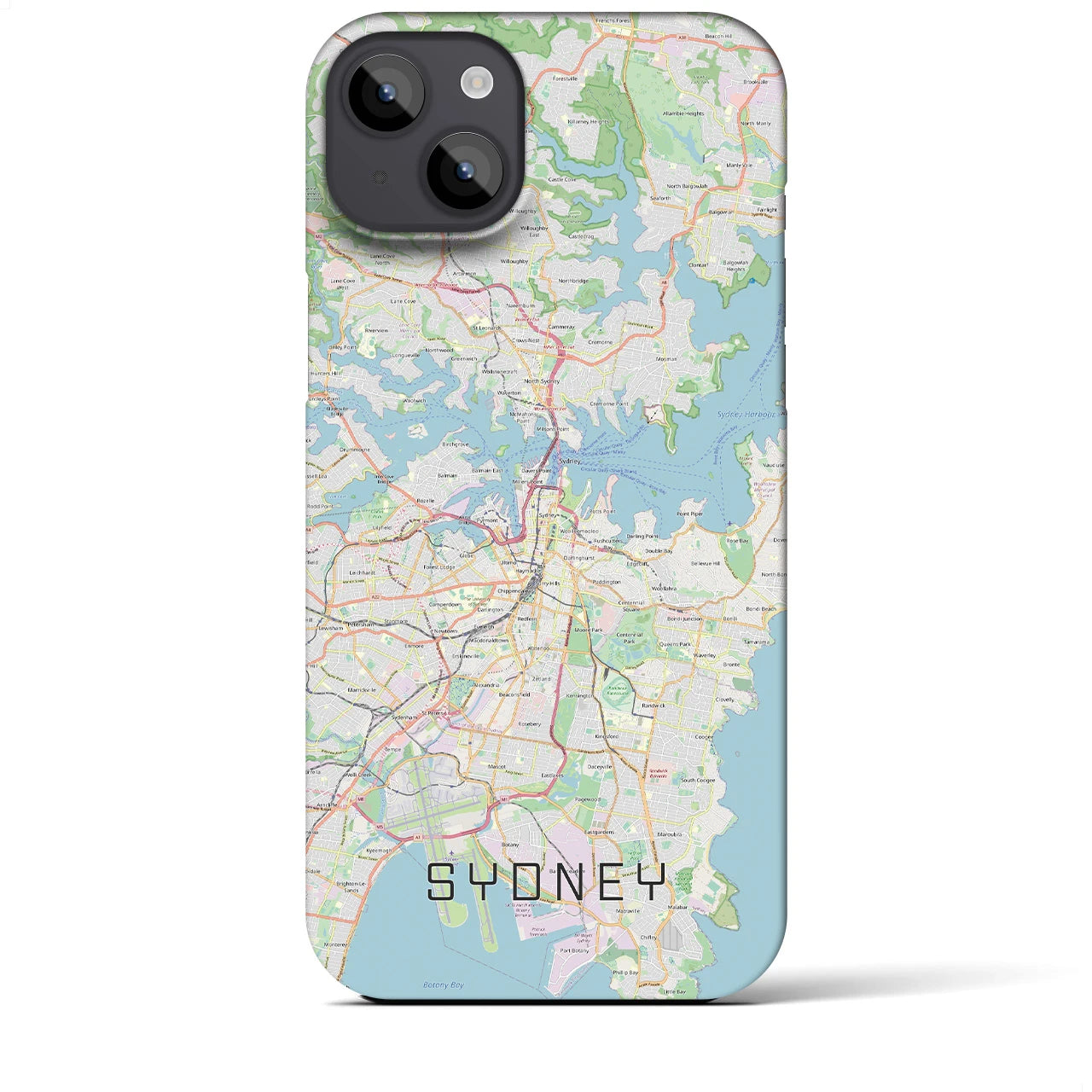 【シドニー(オーストラリア)】地図柄iPhoneケース(バックカバータイプ)