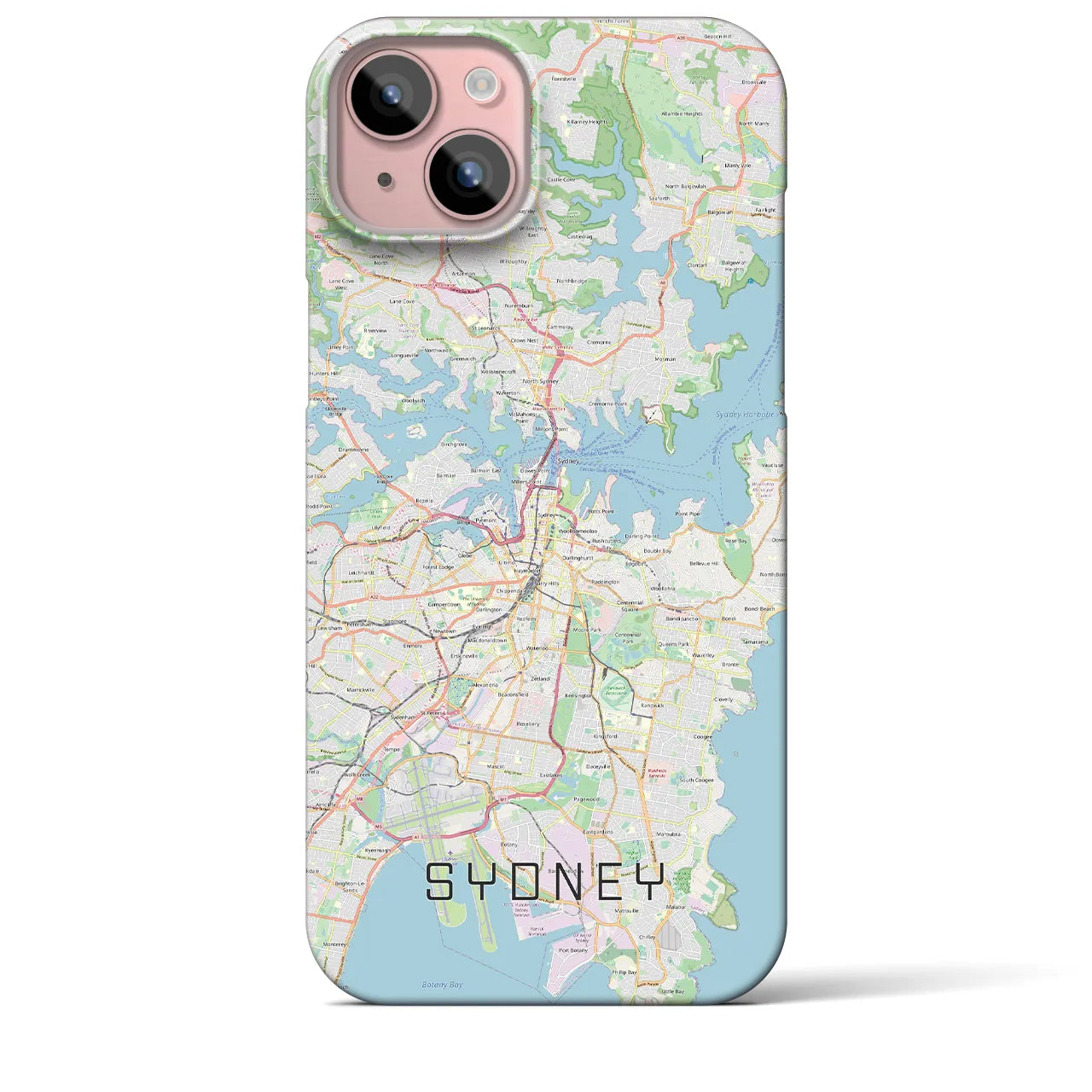【シドニー(オーストラリア)】地図柄iPhoneケース(バックカバータイプ)