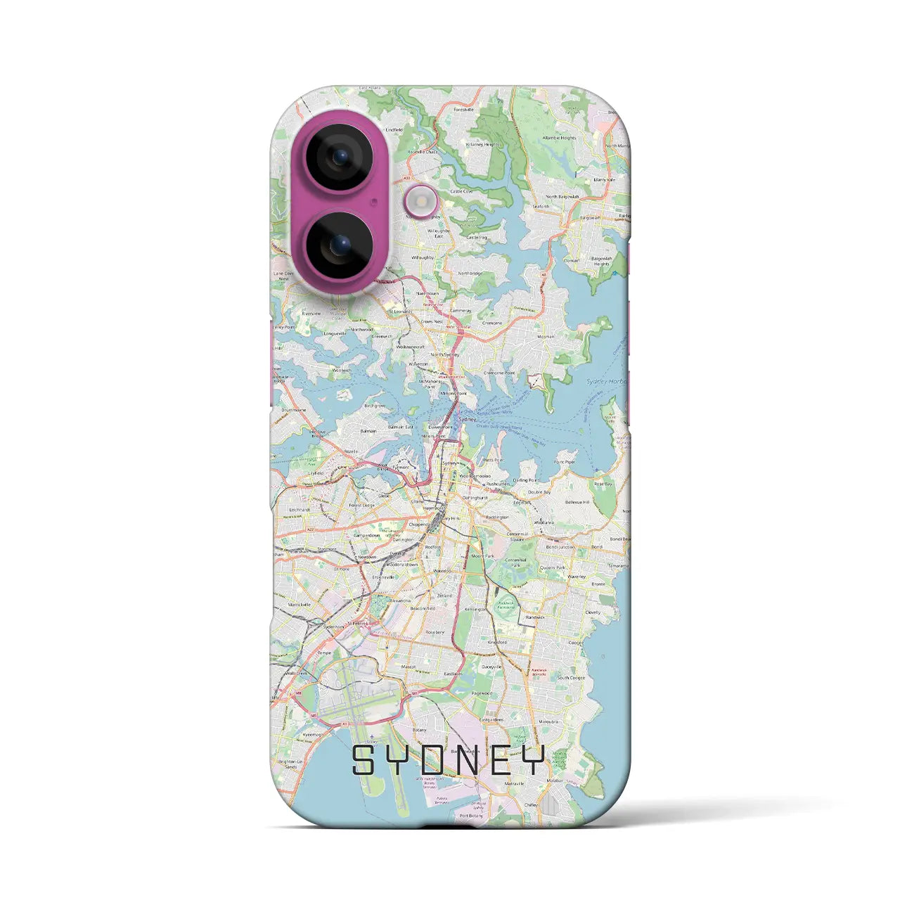 【シドニー(オーストラリア)】地図柄iPhoneケース(バックカバータイプ)