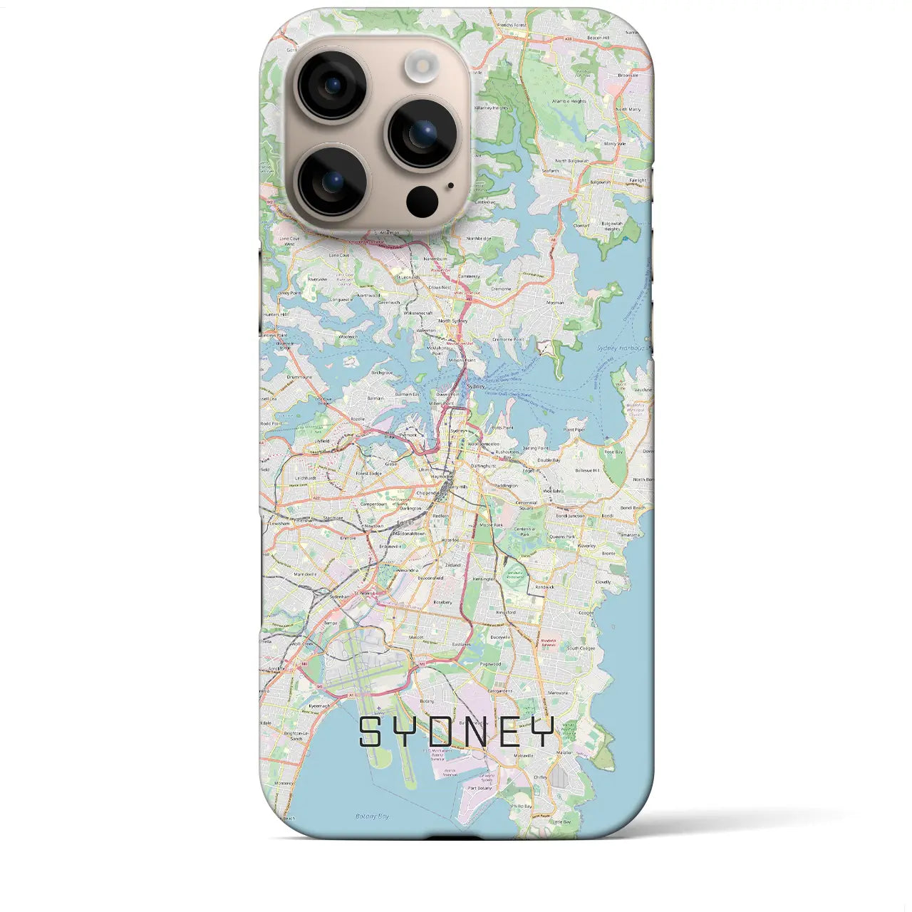【シドニー(オーストラリア)】地図柄iPhoneケース(バックカバータイプ)