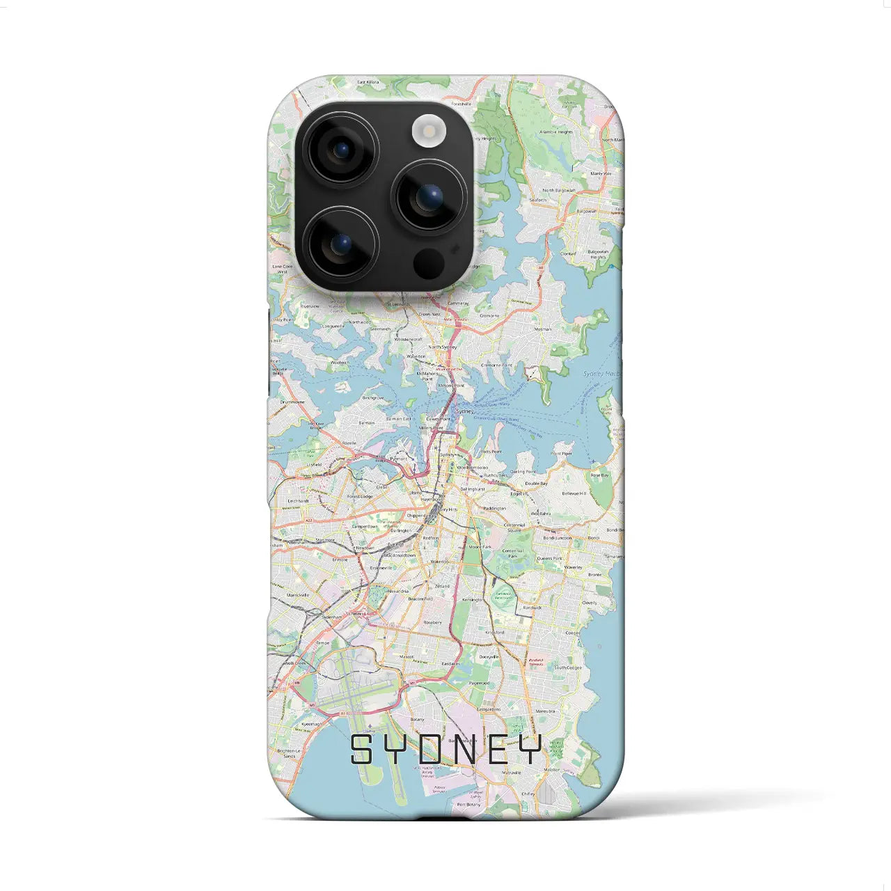 【シドニー(オーストラリア)】地図柄iPhoneケース(バックカバータイプ)