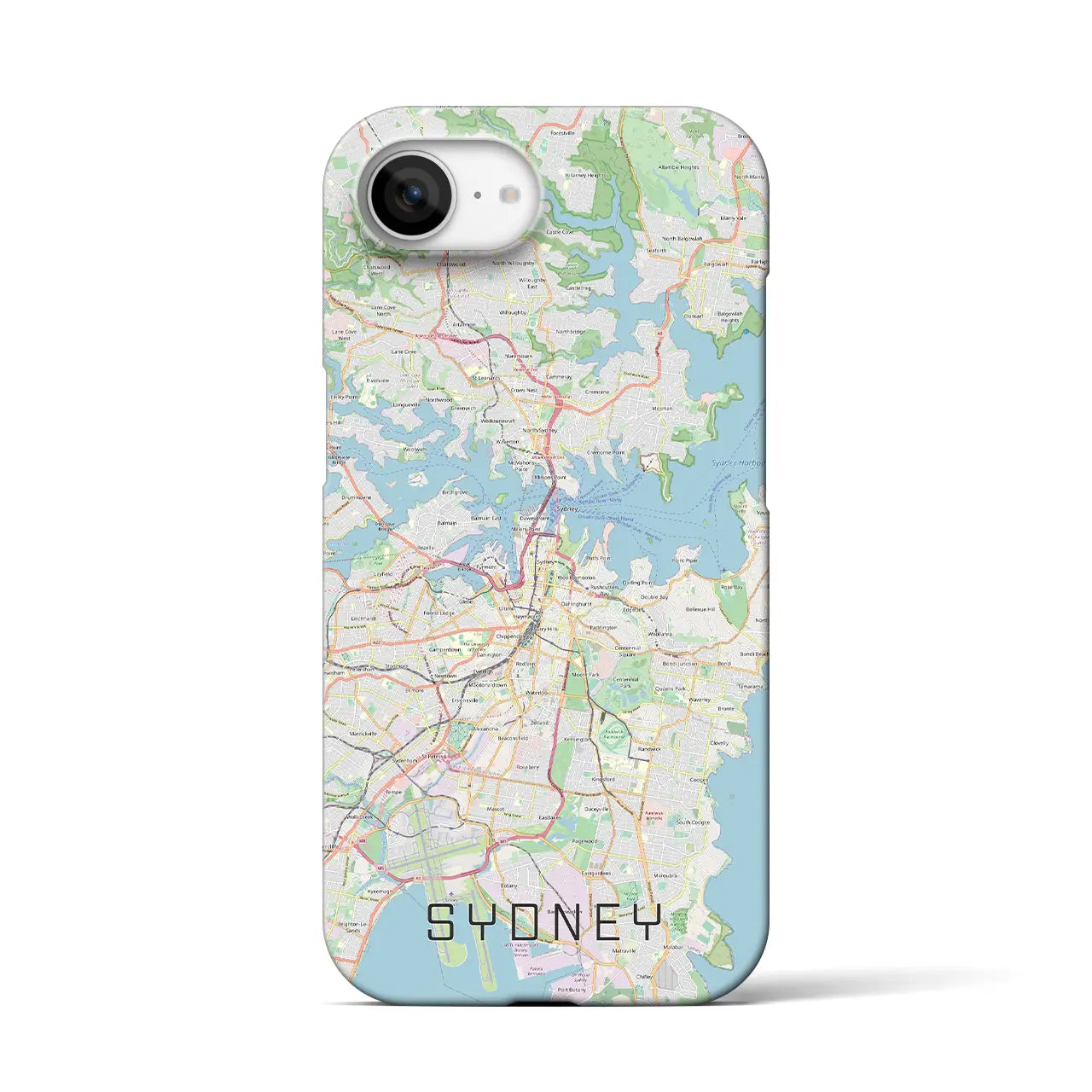 【シドニー(オーストラリア)】地図柄iPhoneケース(バックカバータイプ)