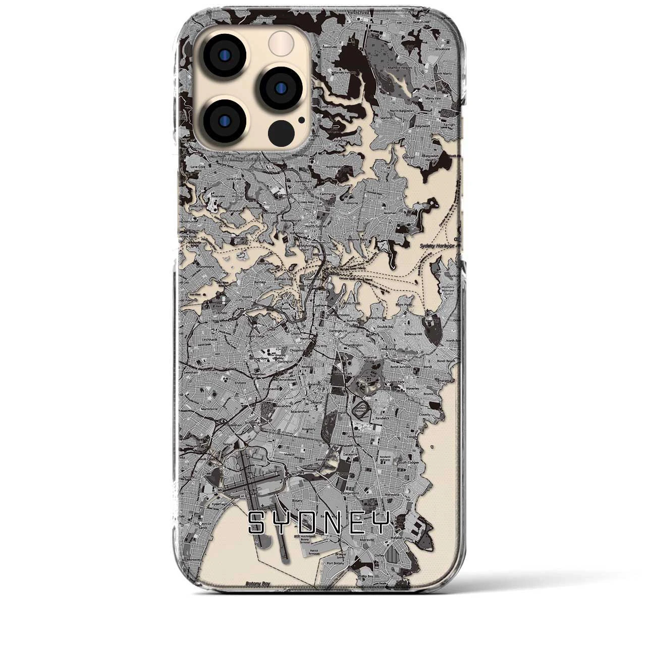 【シドニー(オーストラリア)】地図柄iPhoneケース(クリアタイプ)