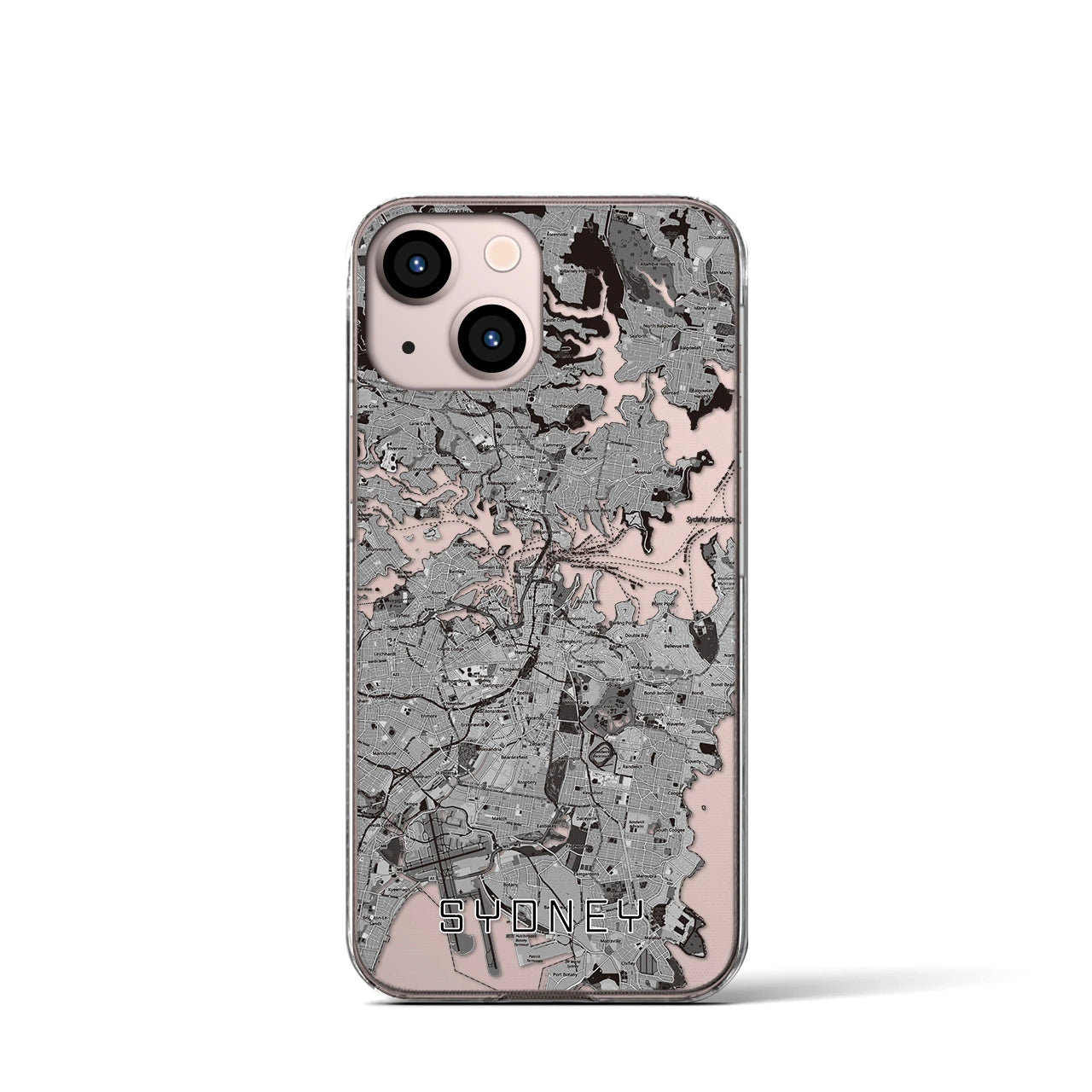 【シドニー(オーストラリア)】地図柄iPhoneケース(クリアタイプ)