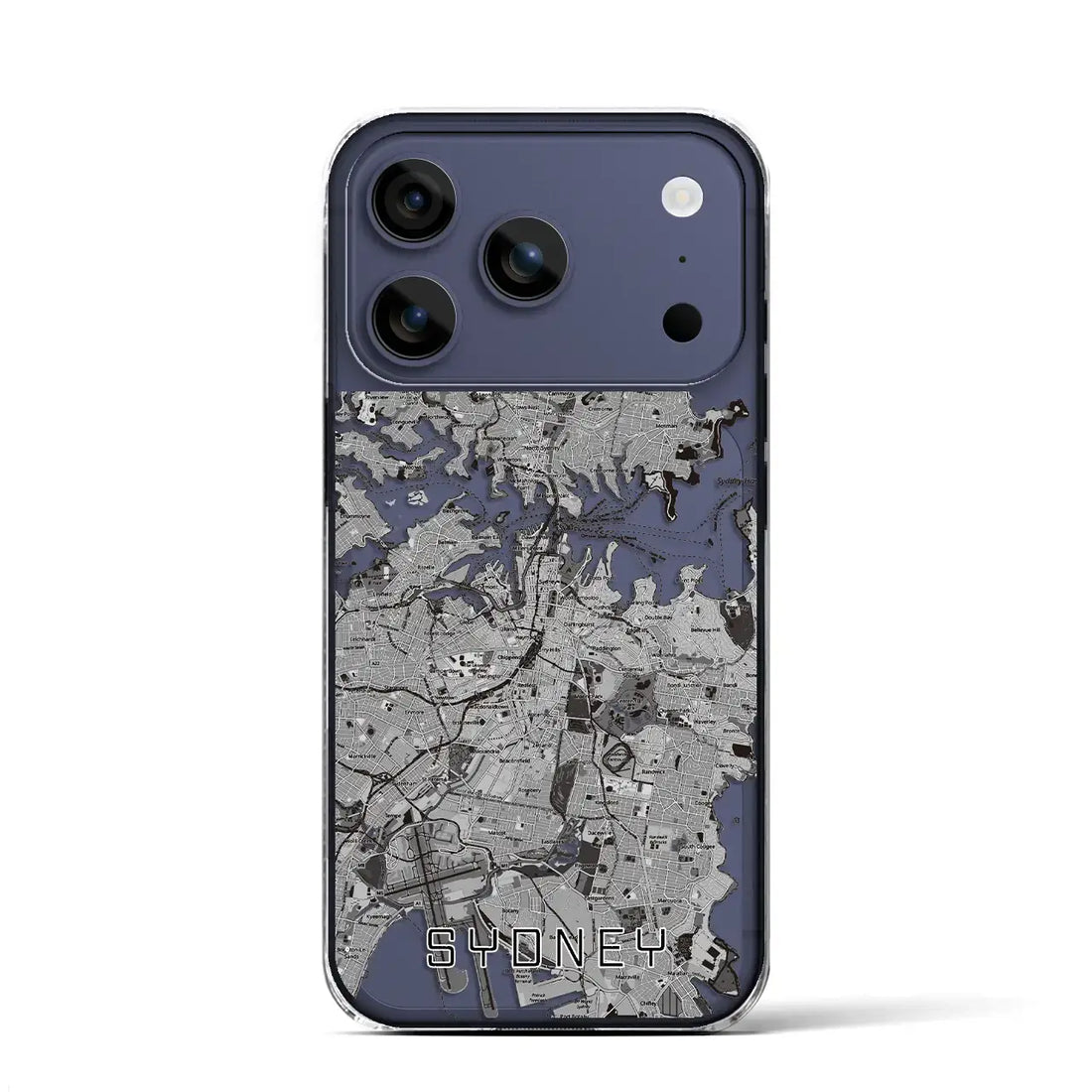 【シドニー(オーストラリア)】地図柄iPhoneケース(クリアタイプ)
