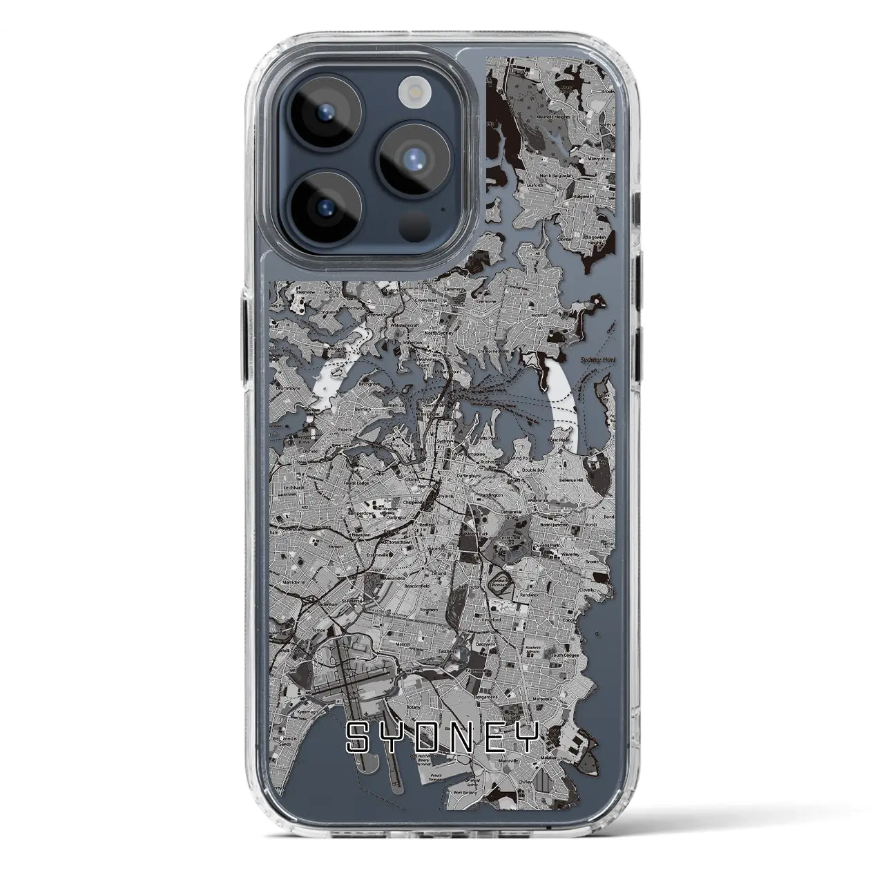 【シドニー(オーストラリア)】地図柄iPhoneケース(MagSafeタイプ)