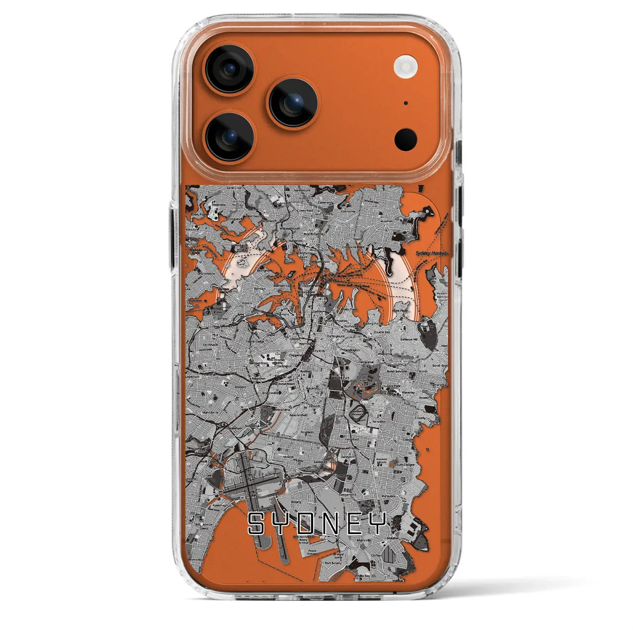 【シドニー(オーストラリア)】地図柄iPhoneケース(MagSafeタイプ)