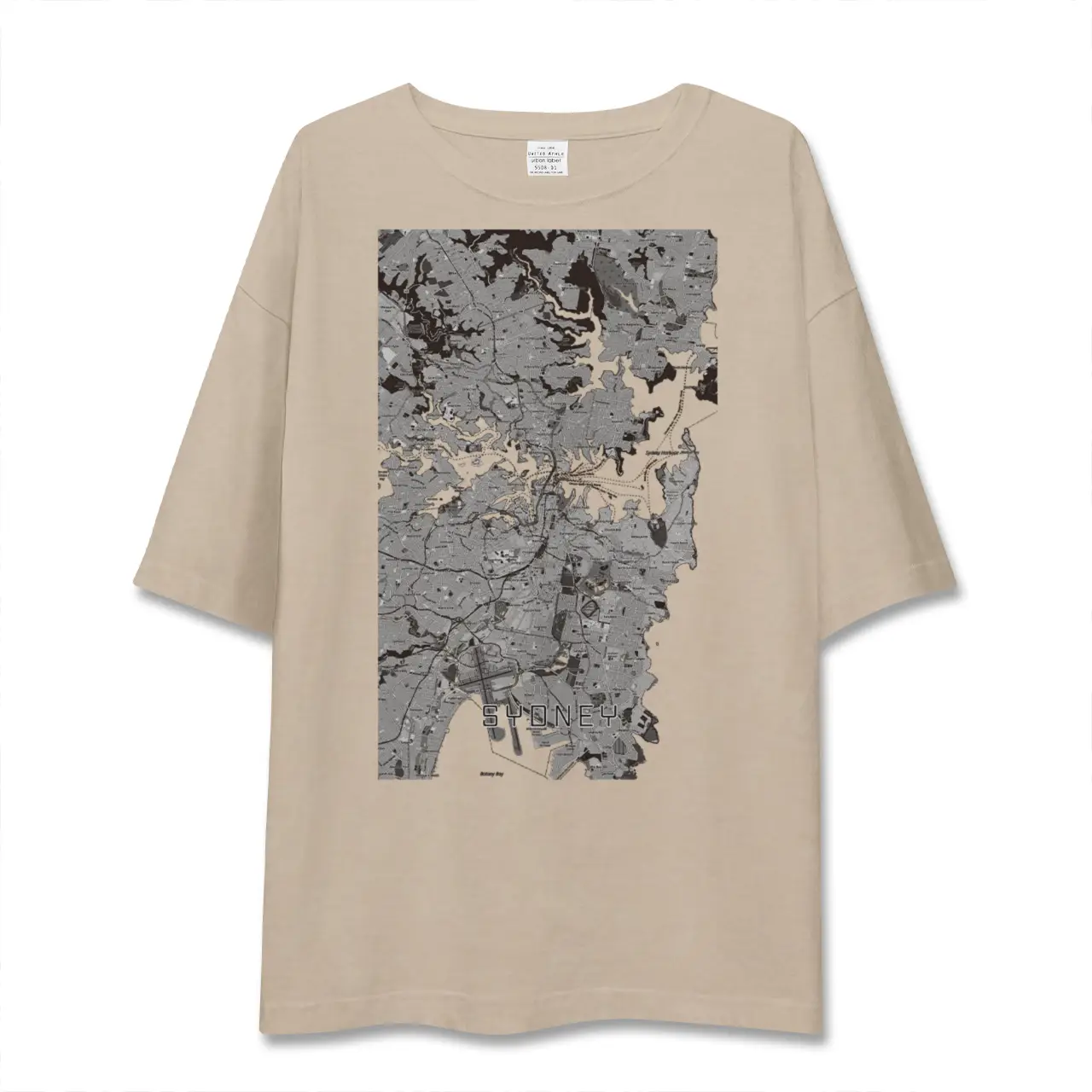 【シドニー(オーストラリア)】地図柄ビッグシルエットTシャツ