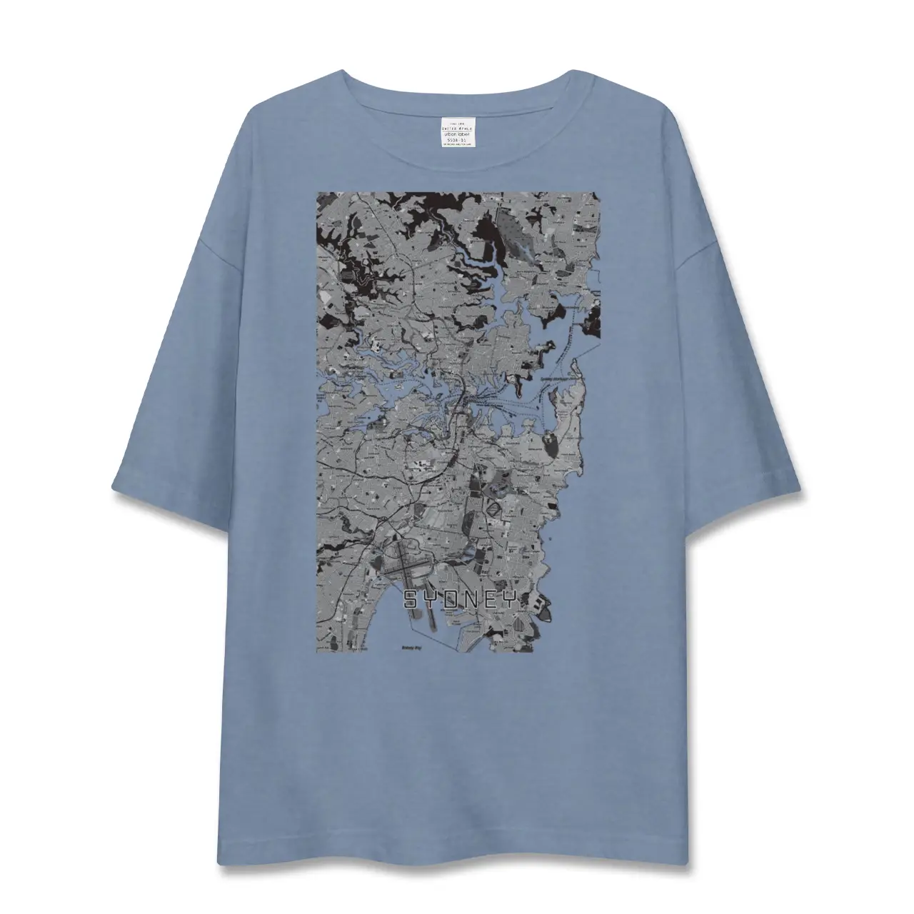 【シドニー(オーストラリア)】地図柄ビッグシルエットTシャツ