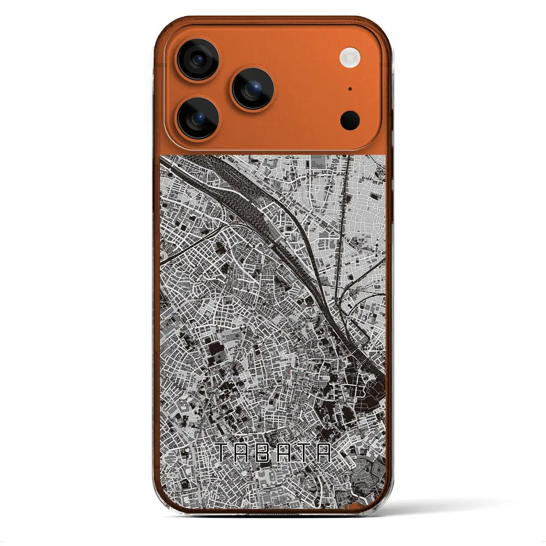 【田端(東京都)】地図柄iPhoneケース(クリアタイプ)