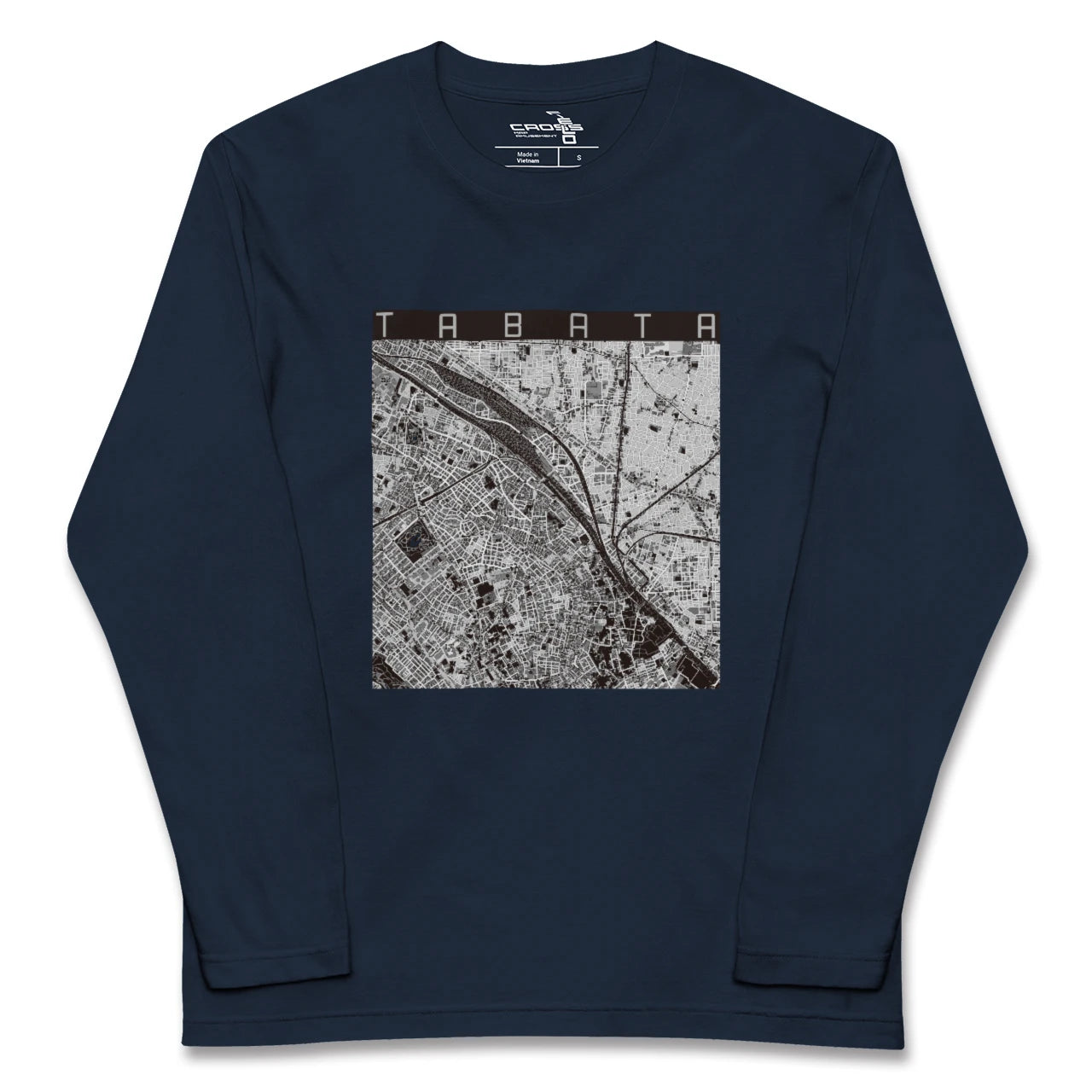 【田端(東京都)】地図柄ロングスリーブTシャツ