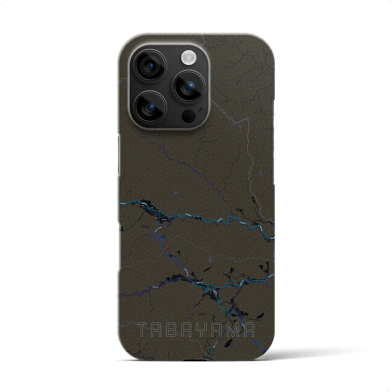 【丹波山(山梨県)】地図柄iPhoneケース(バックカバータイプ)