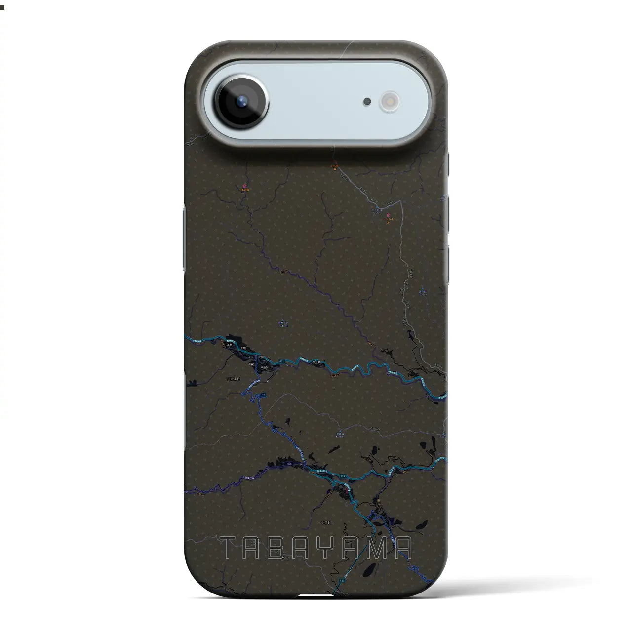 【丹波山(山梨県)】地図柄iPhoneケース(バックカバータイプ)