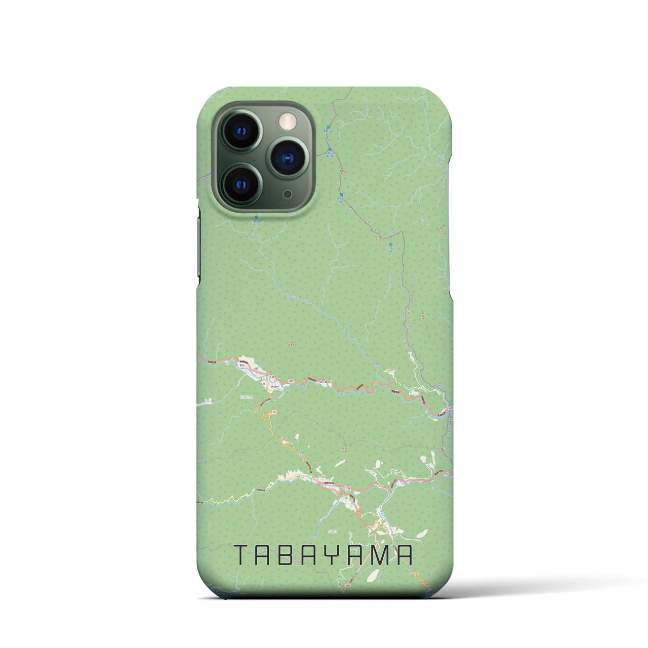 【丹波山(山梨県)】地図柄iPhoneケース(バックカバータイプ)