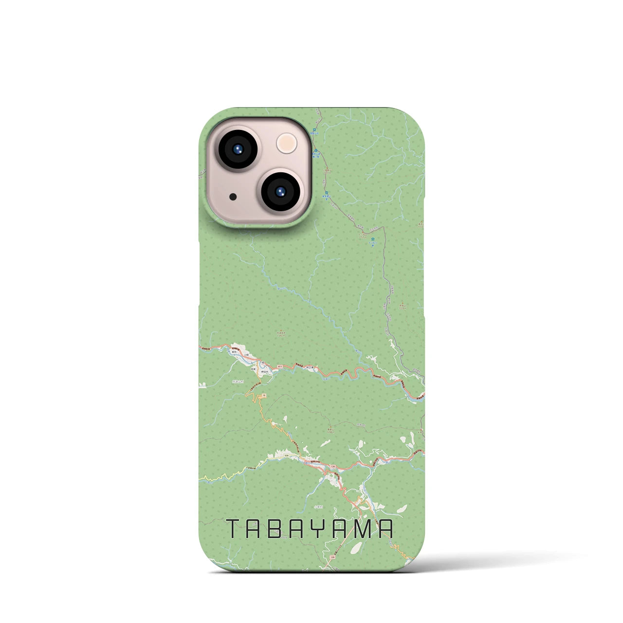 【丹波山(山梨県)】地図柄iPhoneケース(バックカバータイプ)