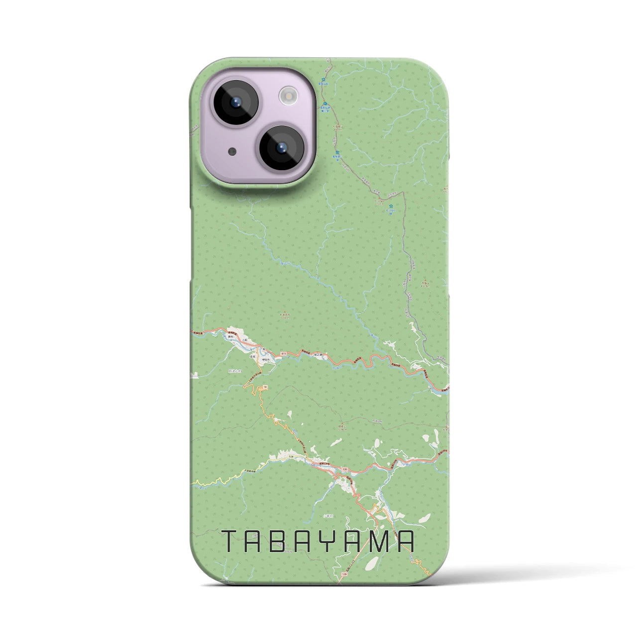 【丹波山(山梨県)】地図柄iPhoneケース(バックカバータイプ)