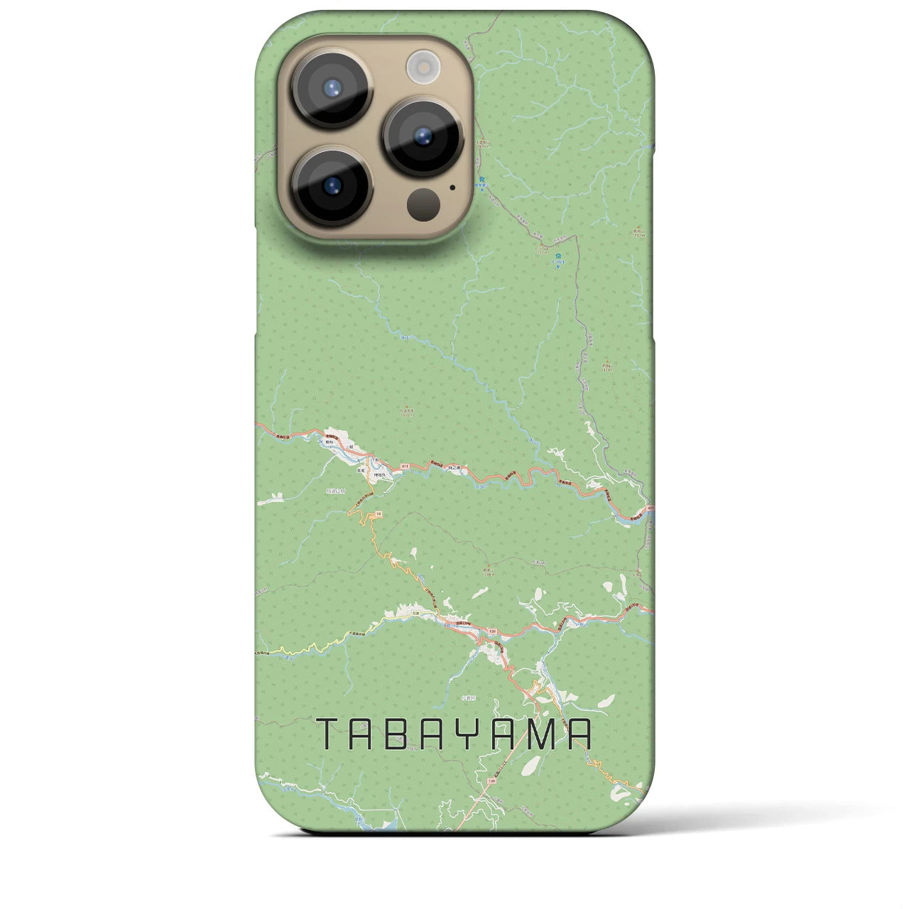 【丹波山(山梨県)】地図柄iPhoneケース(バックカバータイプ)