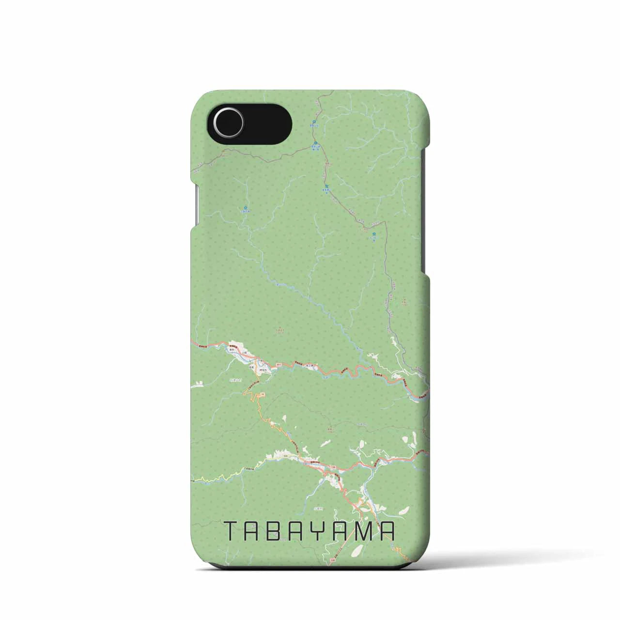 【丹波山(山梨県)】地図柄iPhoneケース(バックカバータイプ)