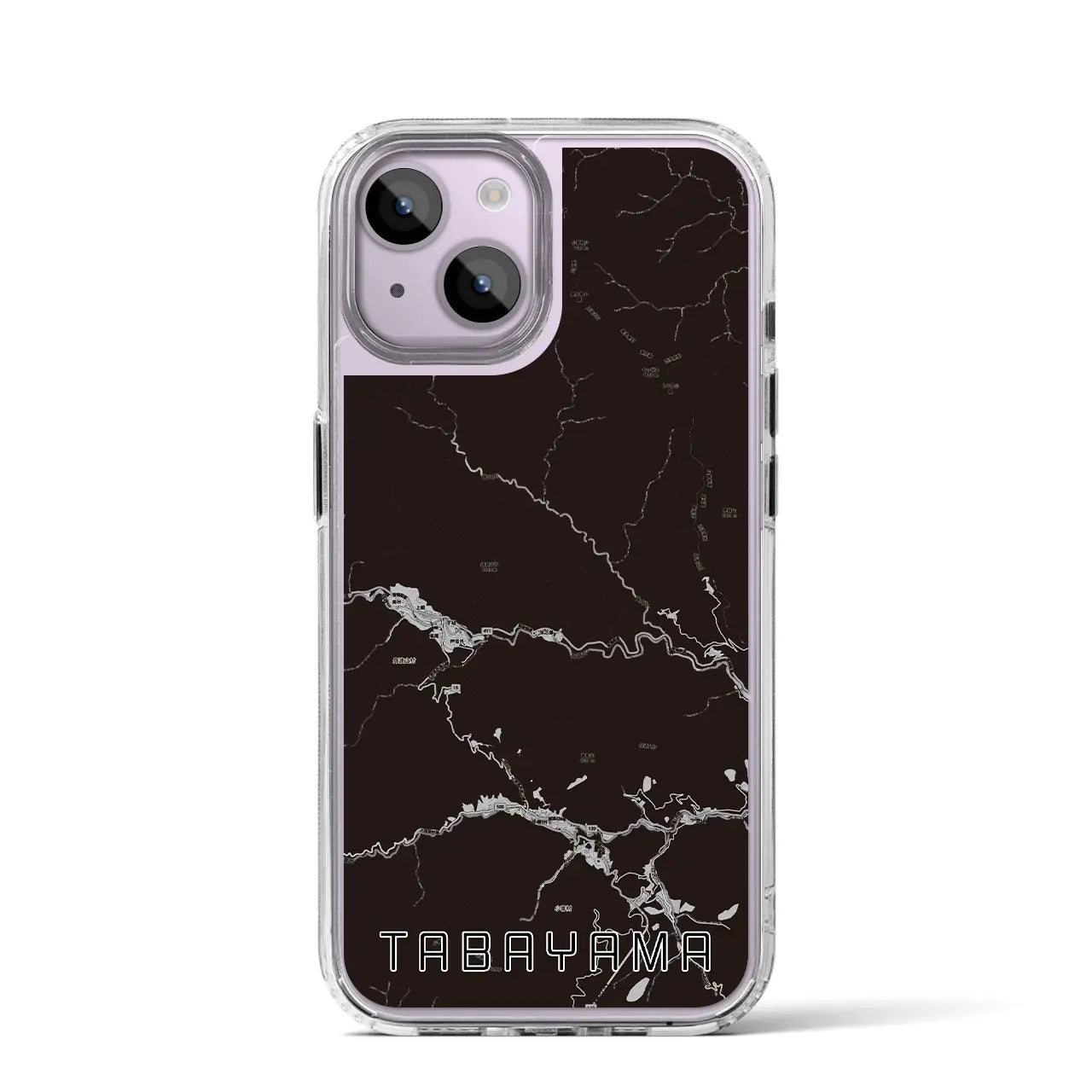 【丹波山(山梨県)】地図柄iPhoneケース(MagSafeタイプ)