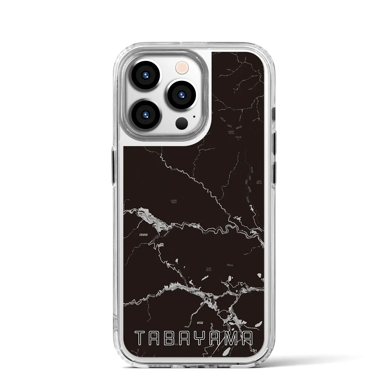 【丹波山(山梨県)】地図柄iPhoneケース(MagSafeタイプ)