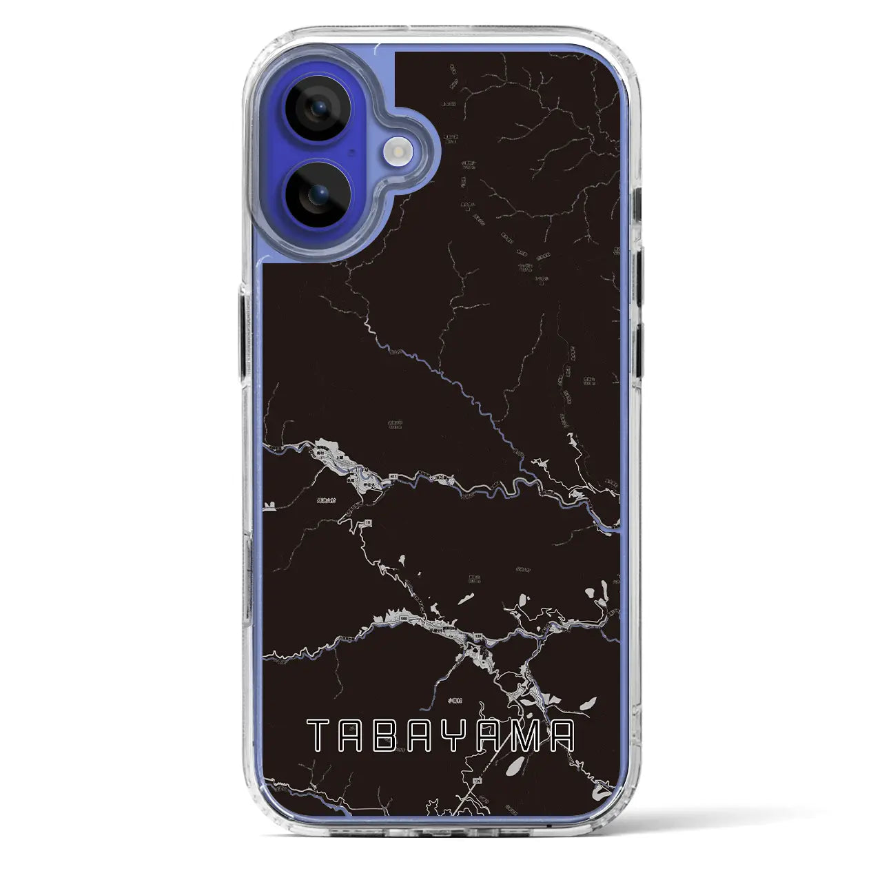 【丹波山(山梨県)】地図柄iPhoneケース(MagSafeタイプ)