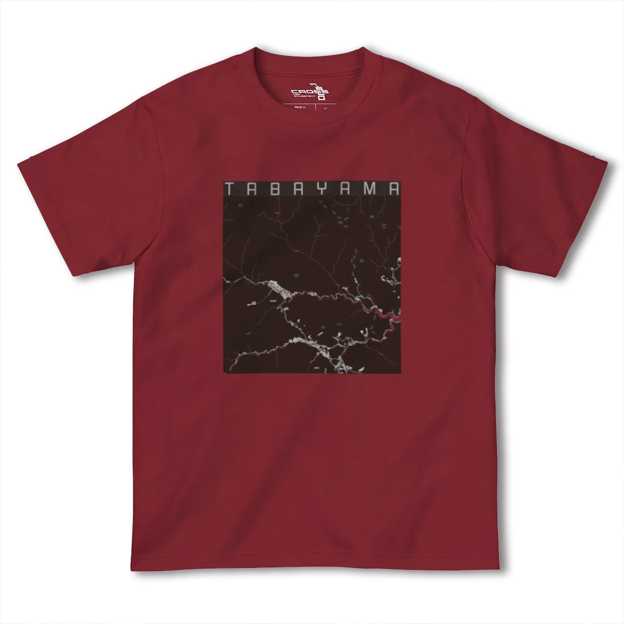 【丹波山(山梨県)】地図柄ヘビーウェイトTシャツ