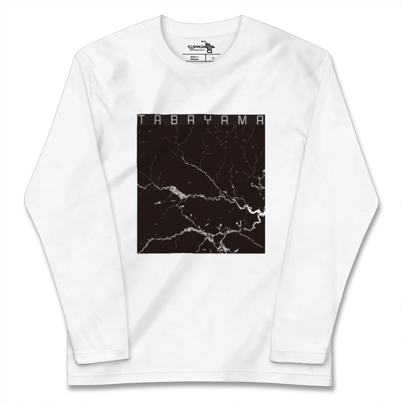 【丹波山(山梨県)】地図柄ロングスリーブTシャツ