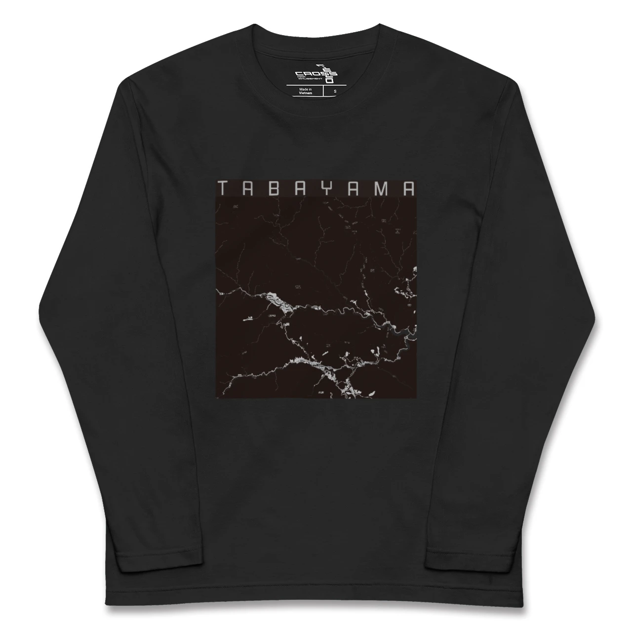 【丹波山(山梨県)】地図柄ロングスリーブTシャツ