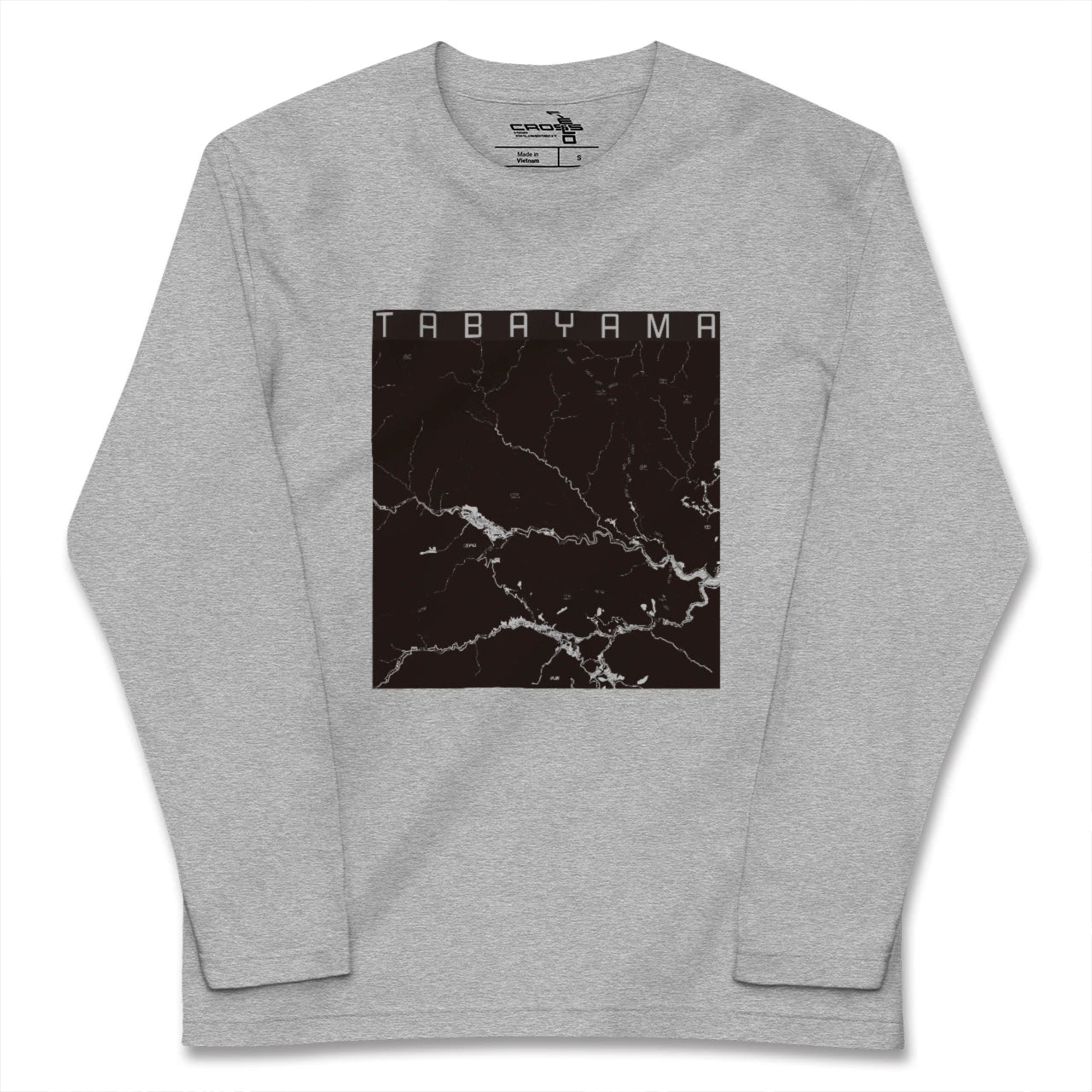 【丹波山(山梨県)】地図柄ロングスリーブTシャツ