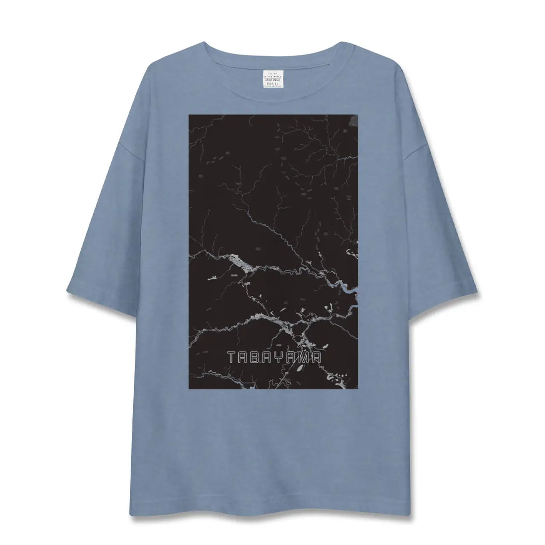 【丹波山(山梨県)】地図柄ビッグシルエットTシャツ