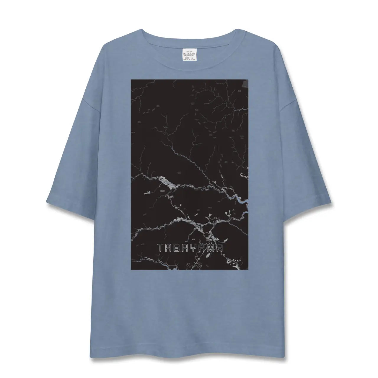 【丹波山(山梨県)】地図柄ビッグシルエットTシャツ