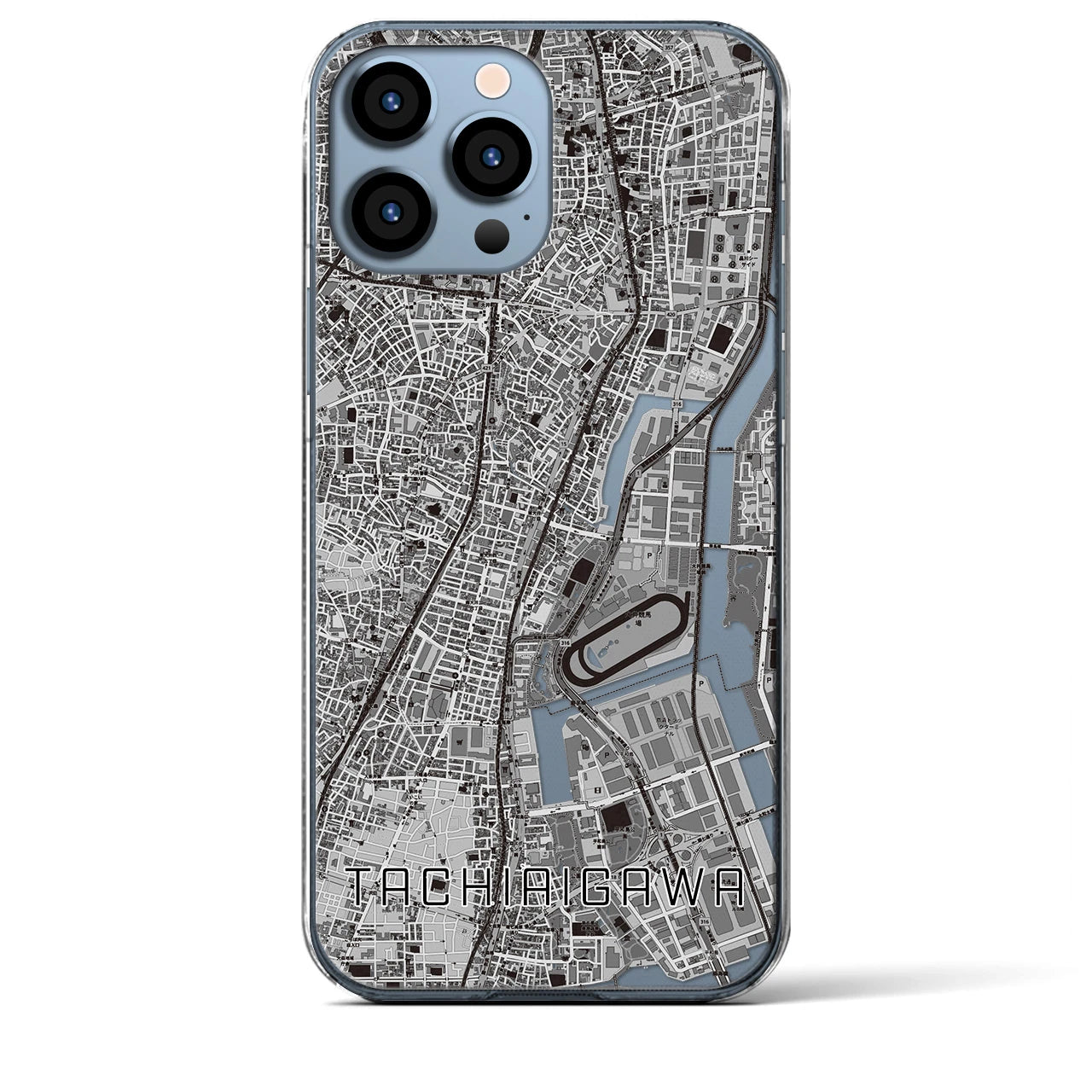 【立会川(東京都)】地図柄iPhoneケース(クリアタイプ)