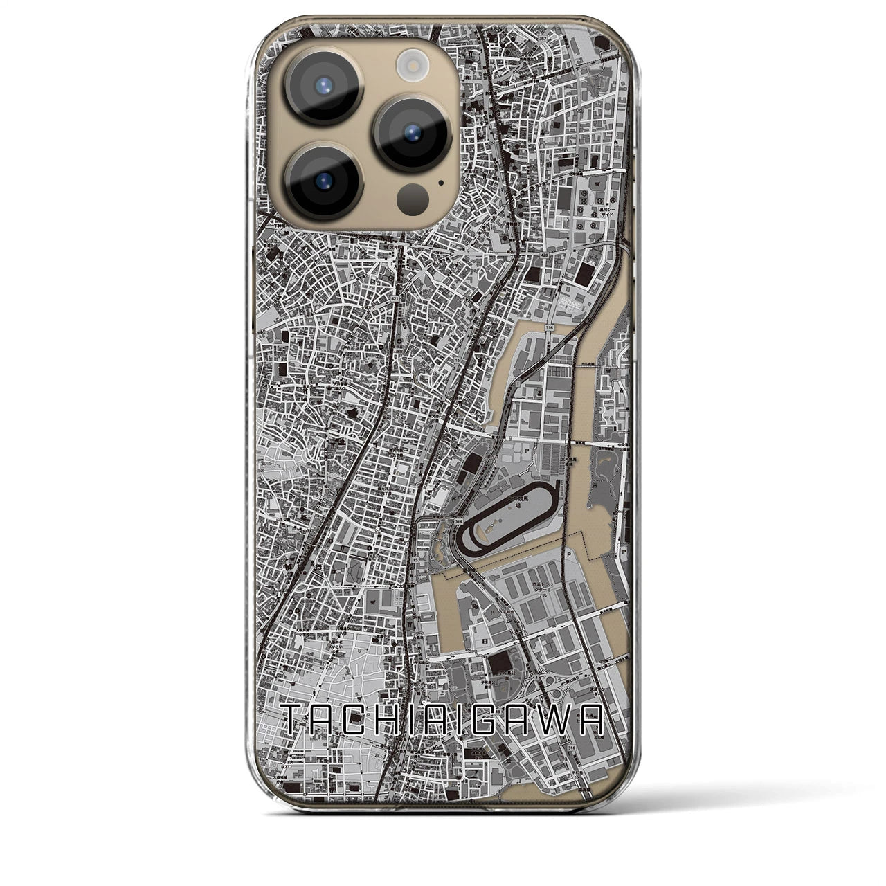 【立会川(東京都)】地図柄iPhoneケース(クリアタイプ)
