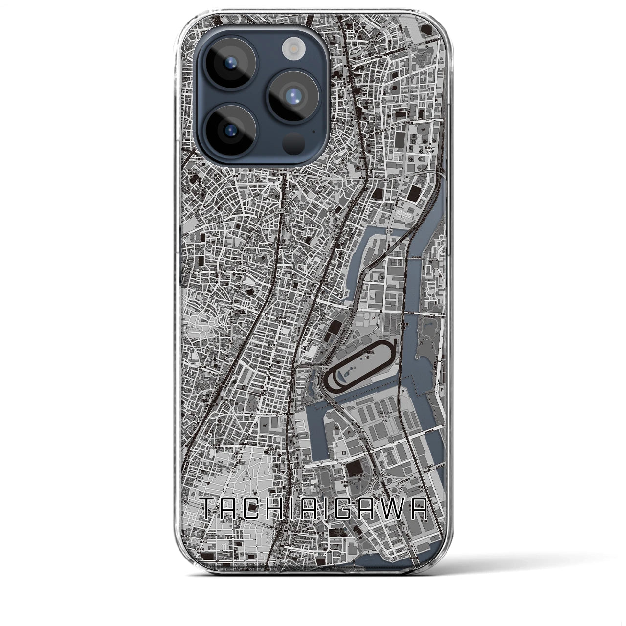 【立会川(東京都)】地図柄iPhoneケース(クリアタイプ)