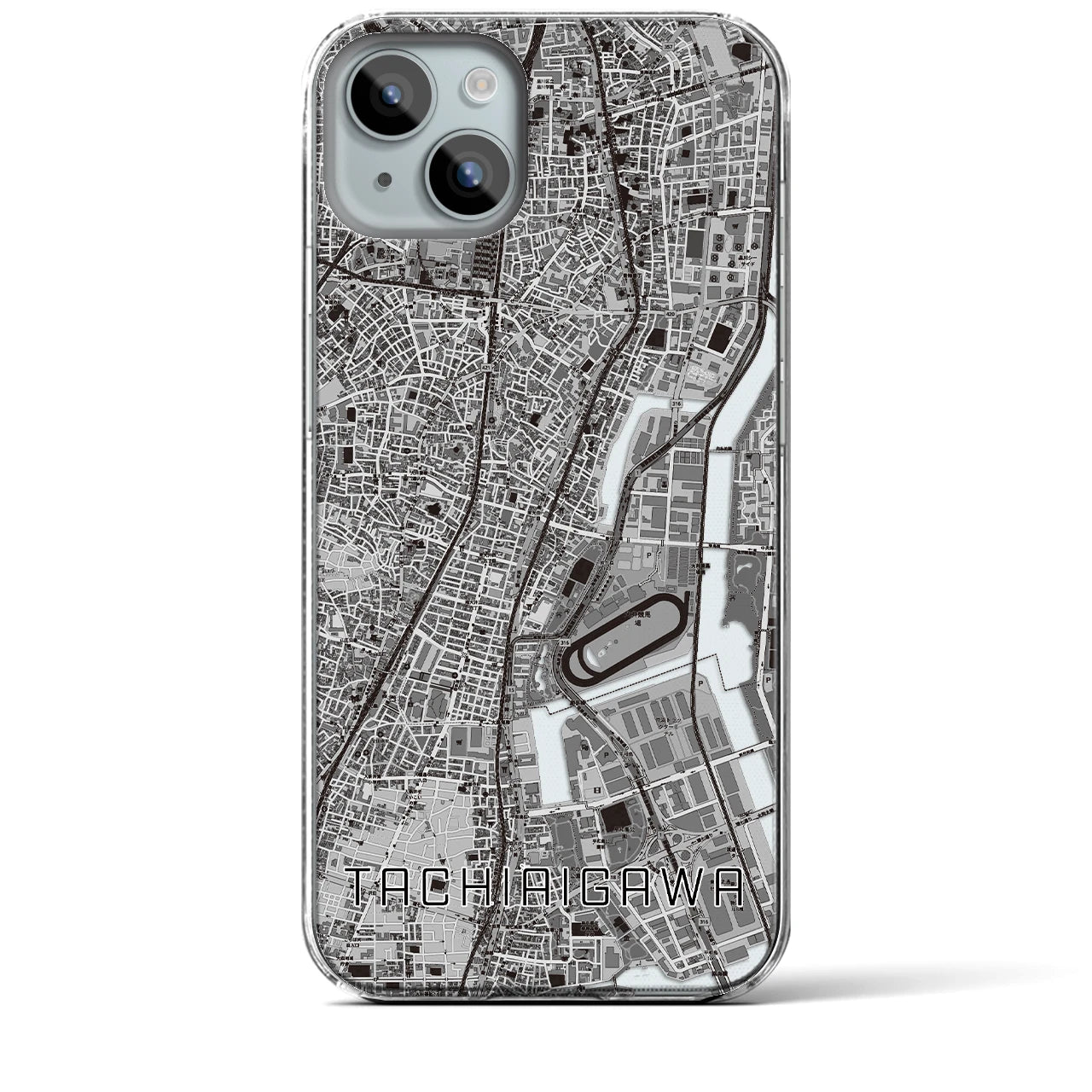 【立会川(東京都)】地図柄iPhoneケース(クリアタイプ)
