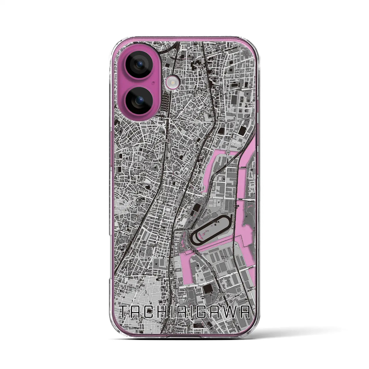 【立会川(東京都)】地図柄iPhoneケース(クリアタイプ)