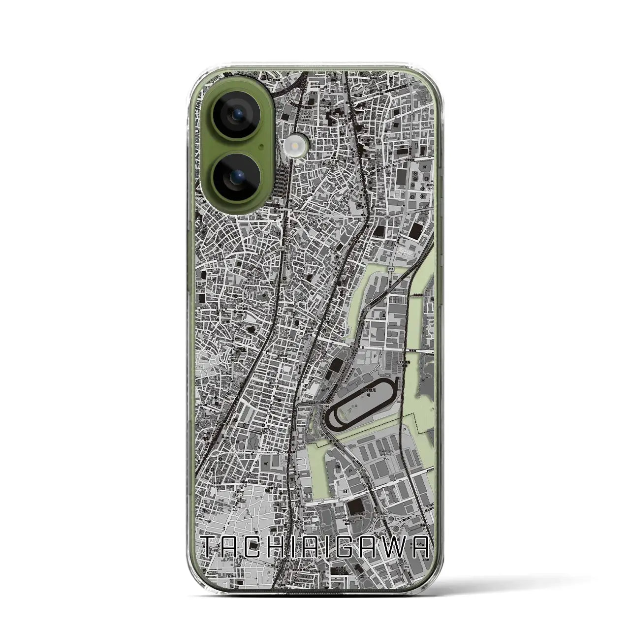【立会川(東京都)】地図柄iPhoneケース(クリアタイプ)