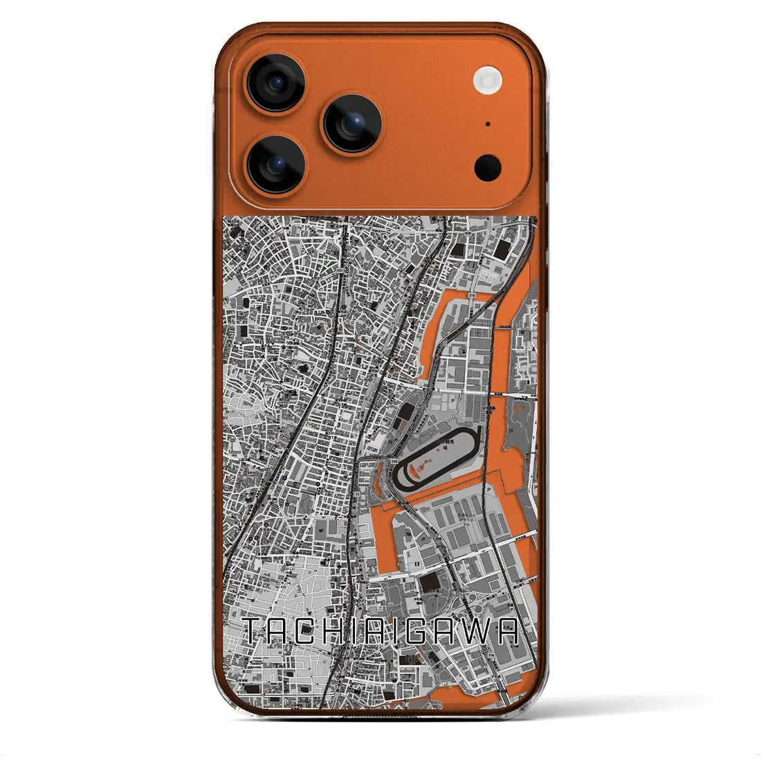 【立会川(東京都)】地図柄iPhoneケース(クリアタイプ)