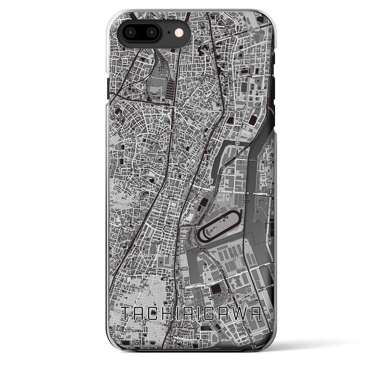 【立会川(東京都)】地図柄iPhoneケース(クリアタイプ)