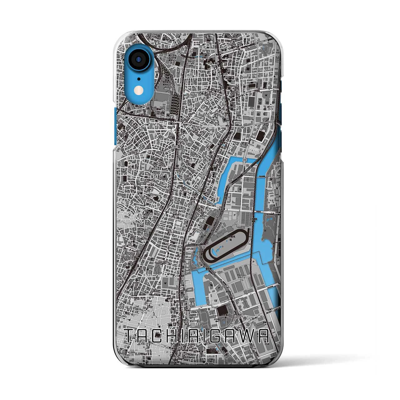 【立会川(東京都)】地図柄iPhoneケース(クリアタイプ)
