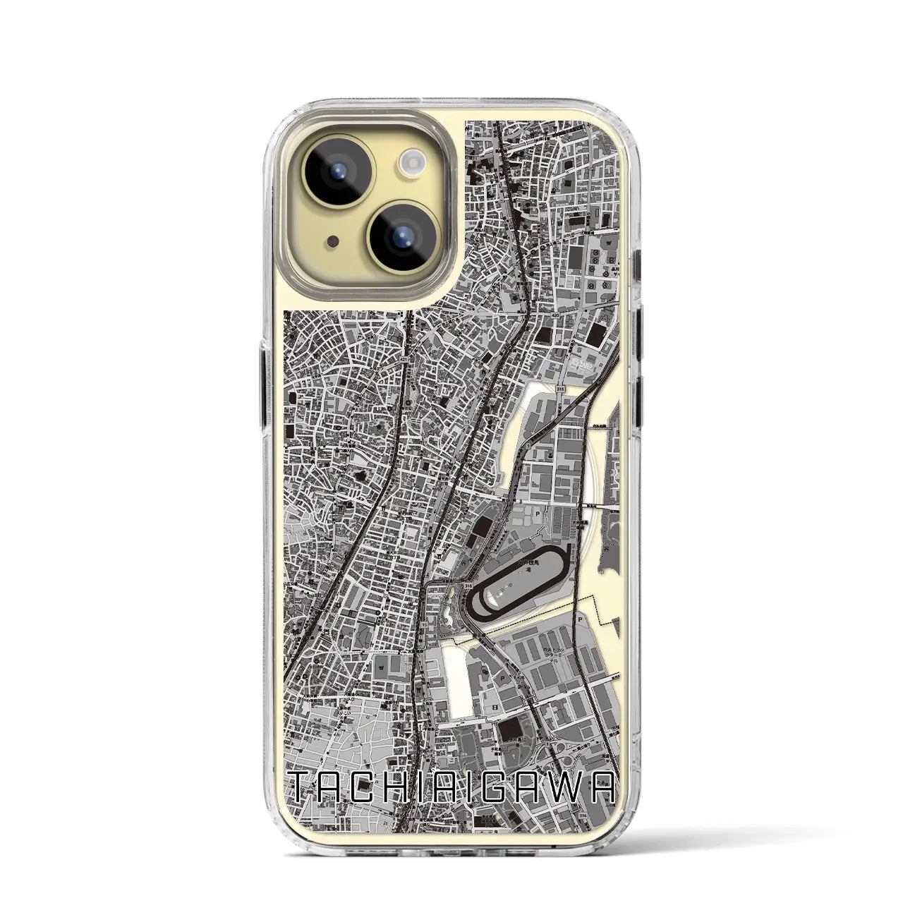【立会川(東京都)】地図柄iPhoneケース(MagSafeタイプ)