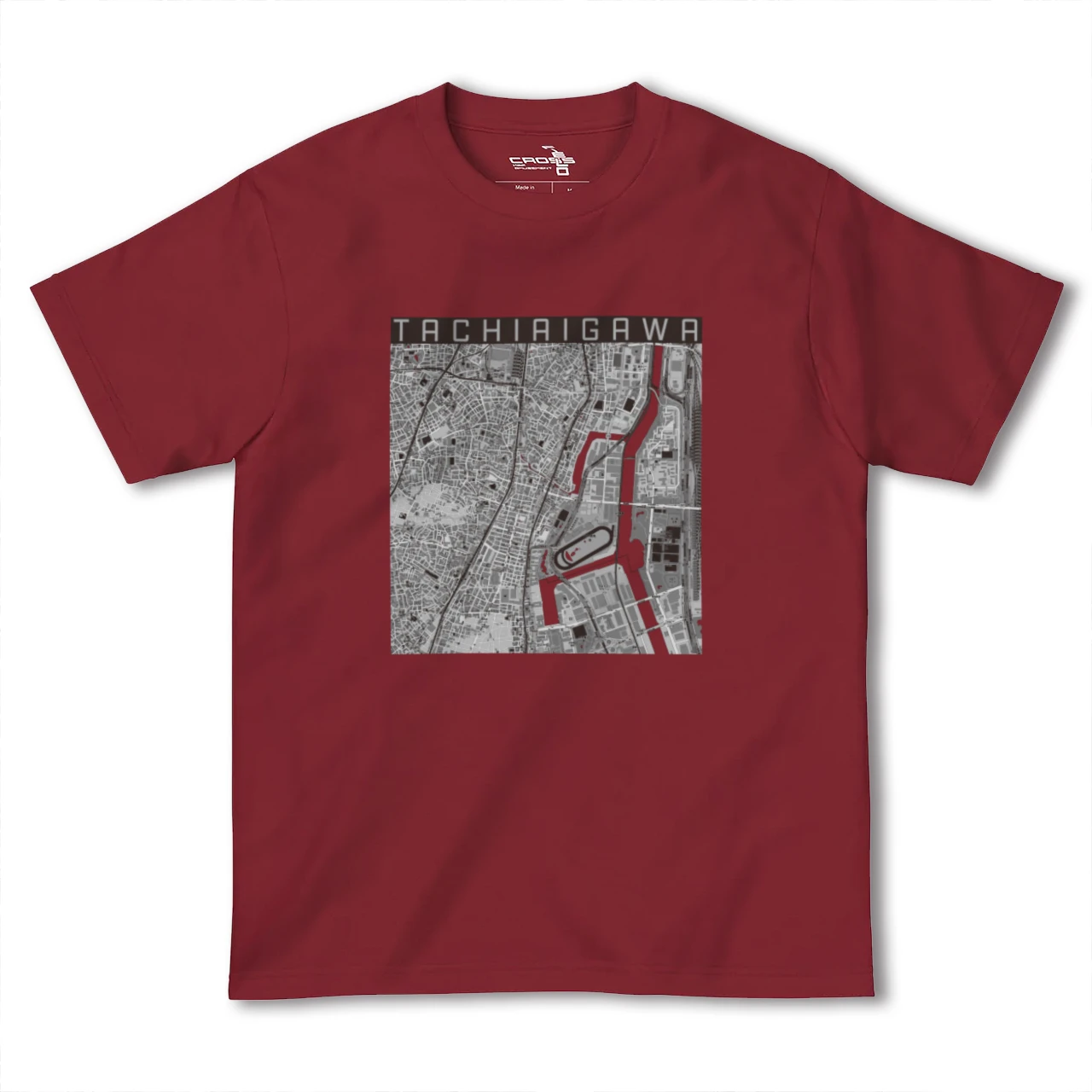 【立会川(東京都)】地図柄ヘビーウェイトTシャツ